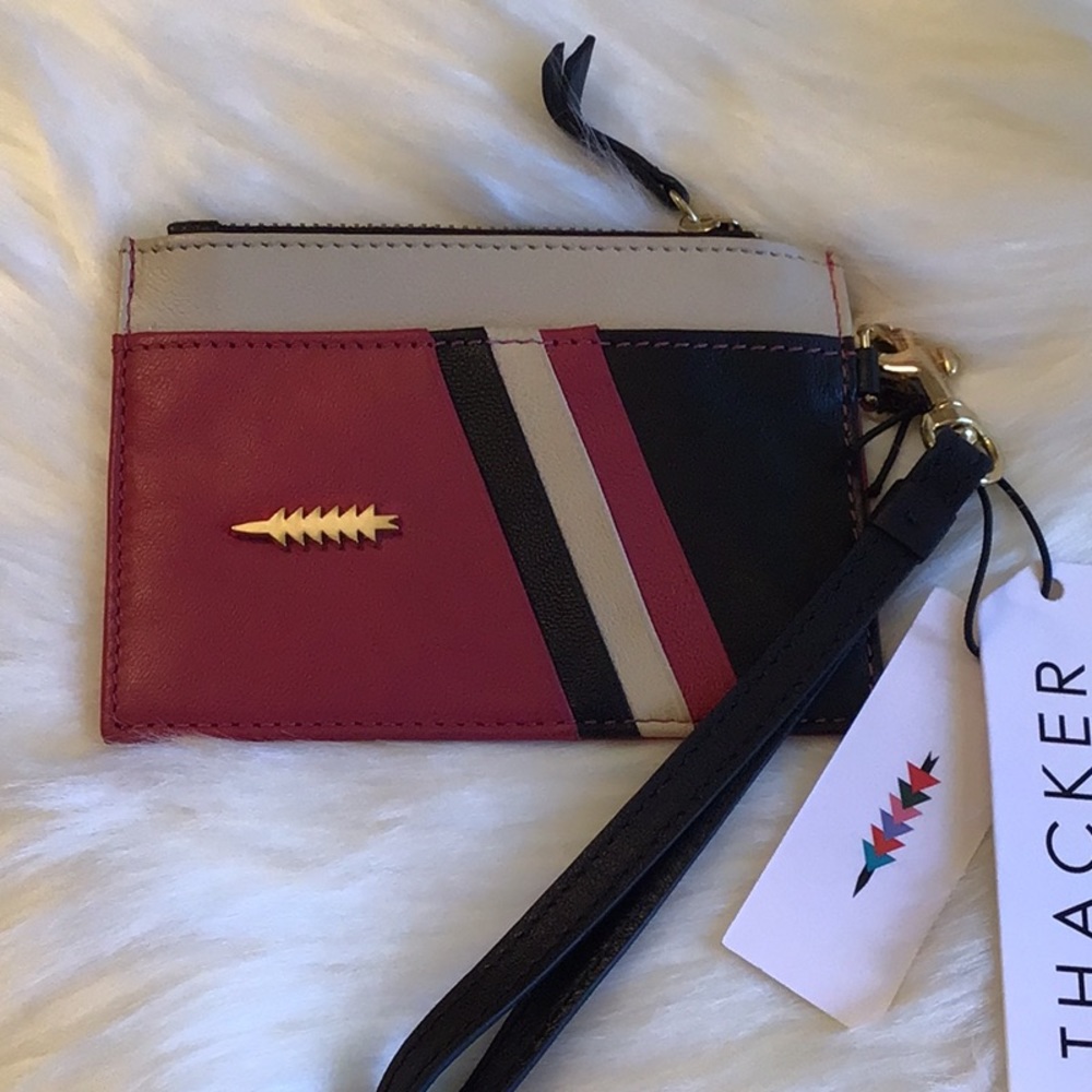 Thacker Amber Leather Wallet/Wristlet